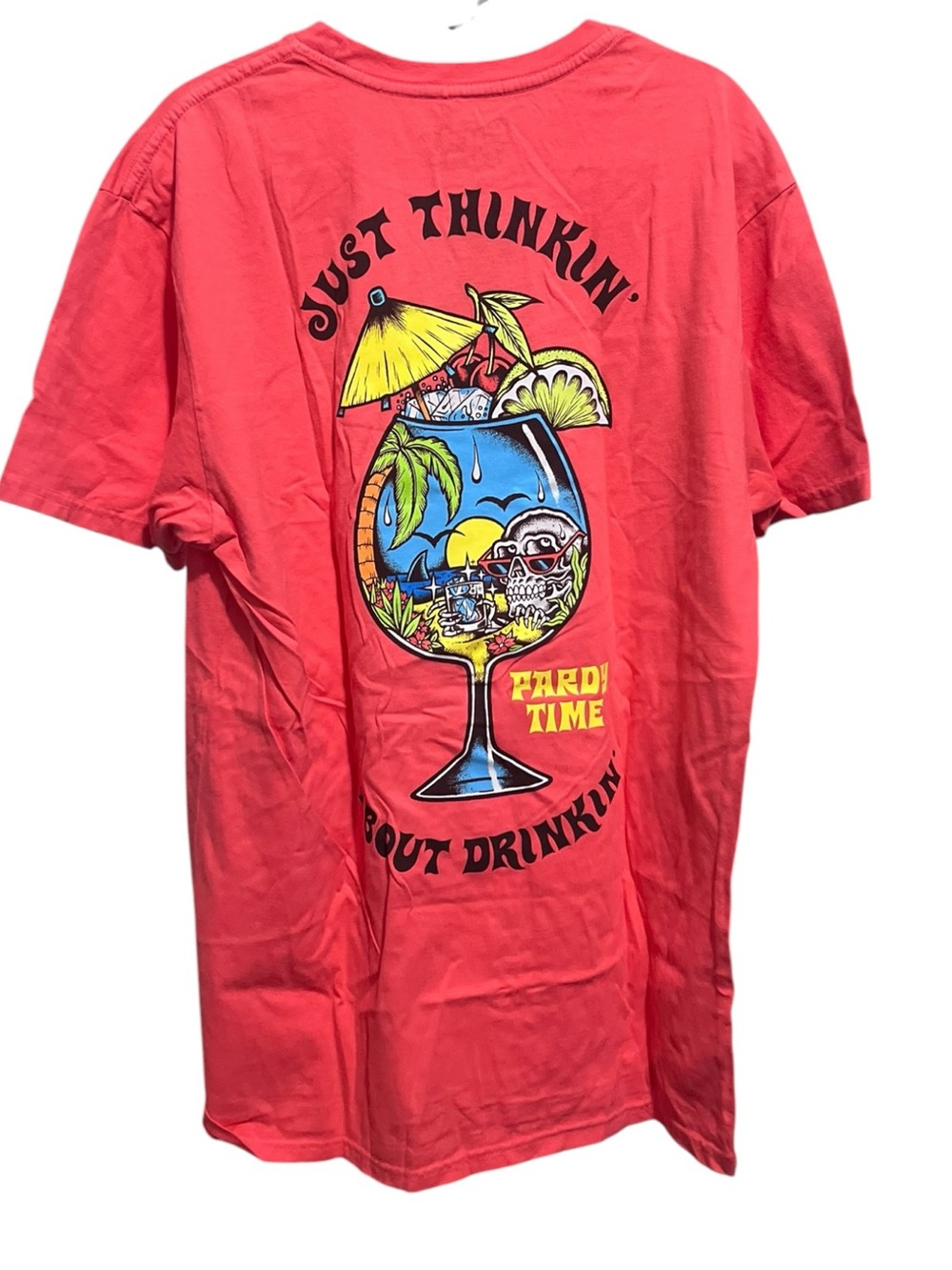 NWT Pardy Time Just Thinkin' About Drinkin' T-Shirt Size Large